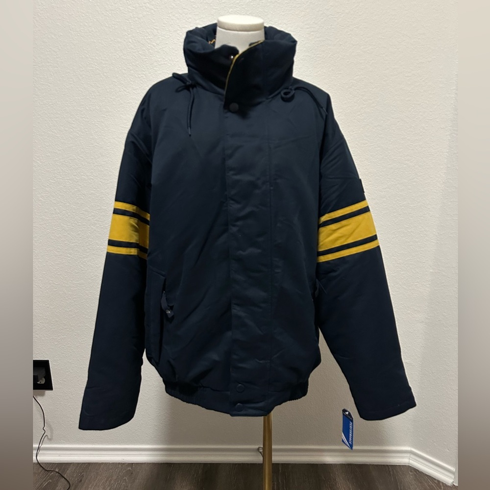 Nautica Vintage Style  Men’s Navy Bomber Jacket Size L New With Tag